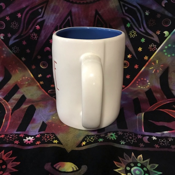 Rae Dunn patriotic BRAVE mug blue interior - Picture 3 of 6